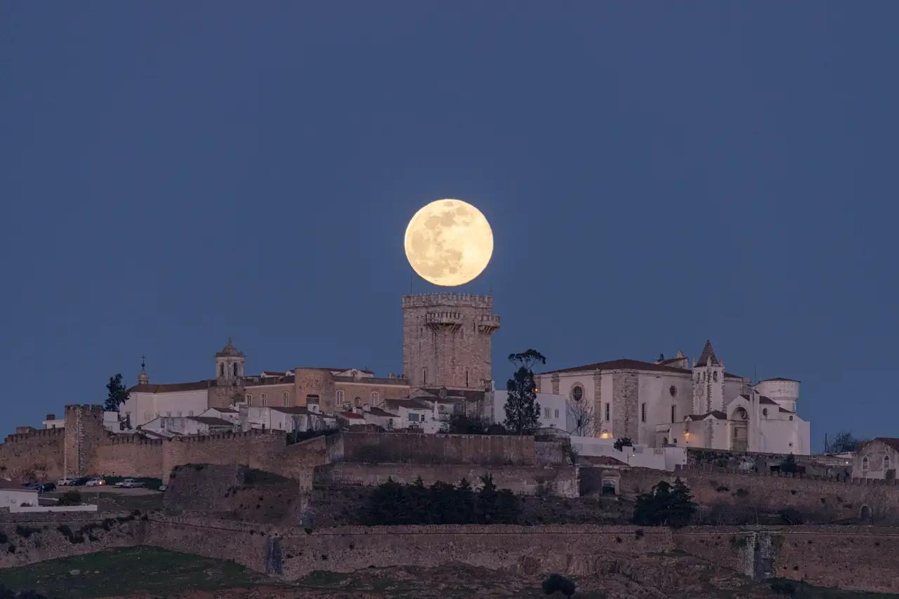 Full Moon over Marcial Castle, Portugal