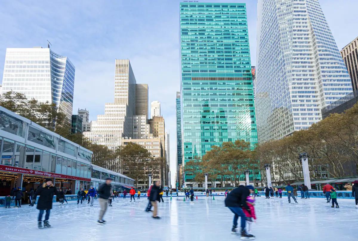 The rink at Bryant Park